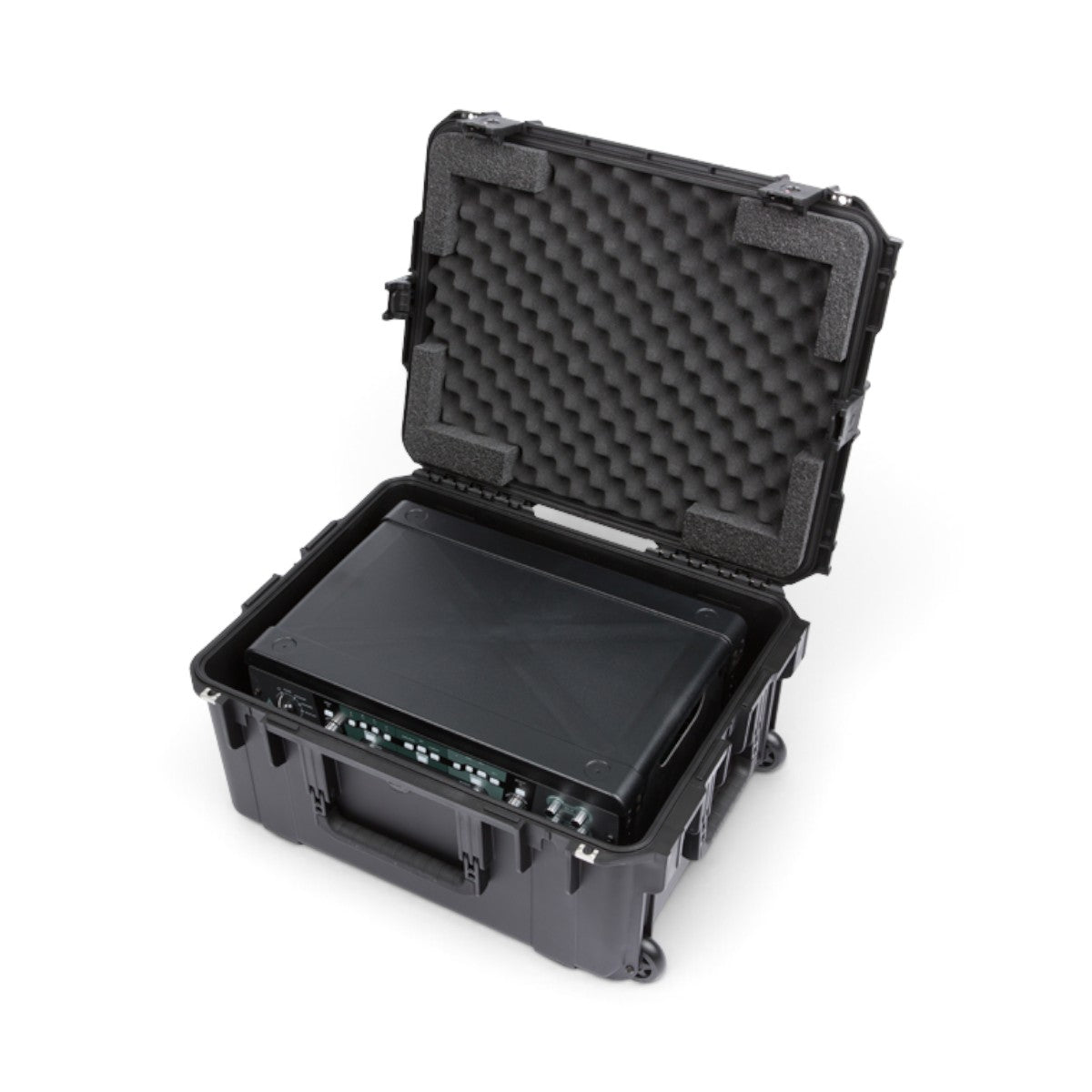 SKB Cases 3U iSeries injection molded waterproof fly rack with internal rack frame and protective foam lining