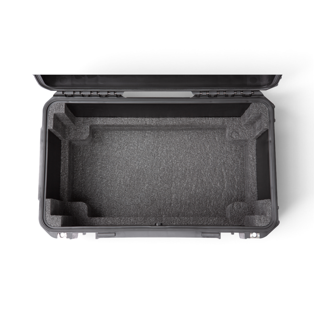 SKB Cases 3U iSeries shallow fly rack case interior with protective foam lining for delicate equipment