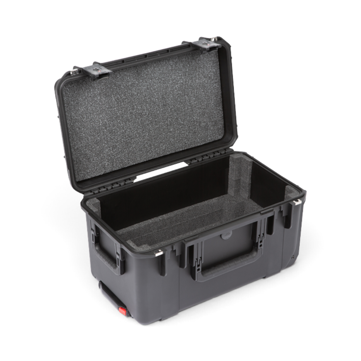SKB Cases 3U iSeries shallow fly rack with waterproof injection molded black shell and protective interior foam