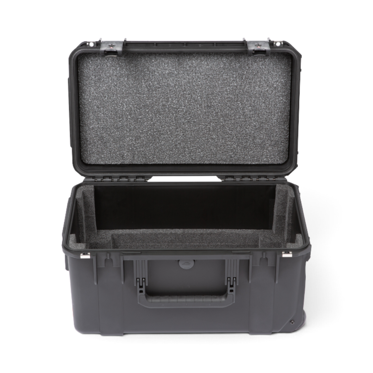 SKB Cases 3U iSeries injection molded shallow fly rack with protective foam interior and TSA locking latches