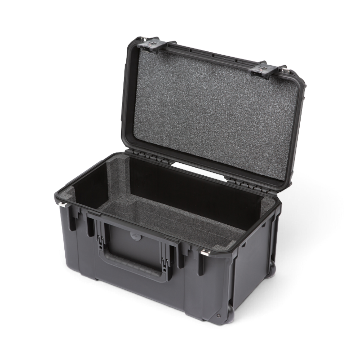SKB Cases 3U iSeries injection molded shallow fly rack with foam interior and TSA locking latches