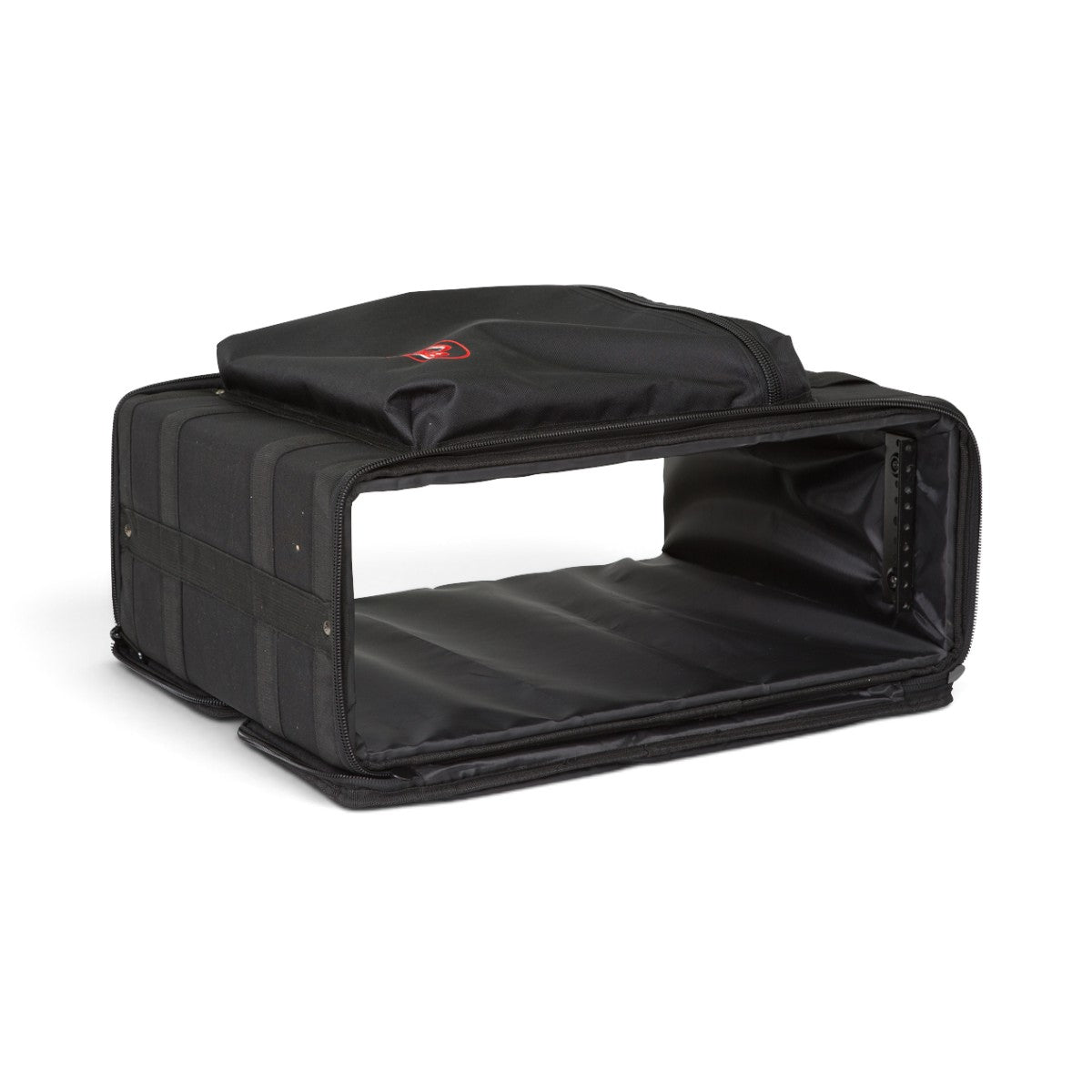 SKB Cases 3U soft rack bag in black nylon with threaded steel rails and exterior storage pouch