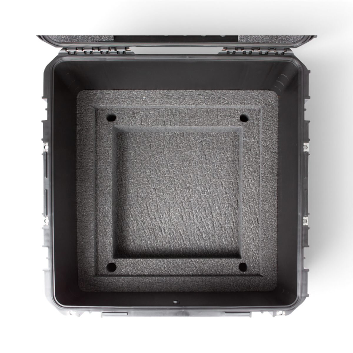 SKB Cases 4U iSeries injection molded fly rack with protective grey foam interior for delicate equipment storage