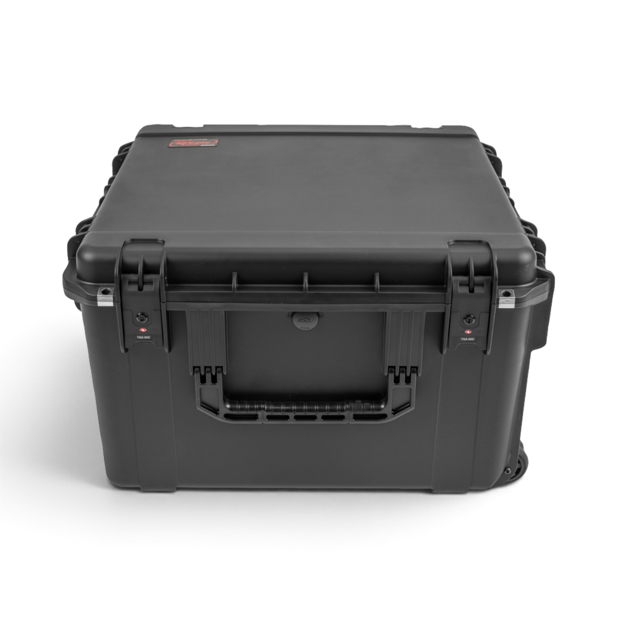 SKB Cases 4U iSeries injection molded black fly rack with TSA-approved locking latches and durable carry handle