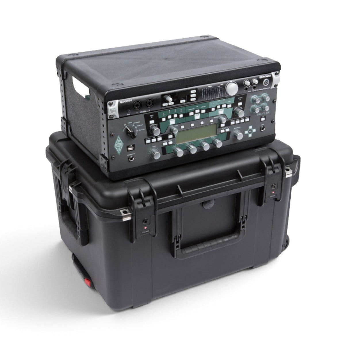 SKB Cases 4U iSeries injection molded fly rack with removable equipment frame and waterproof protective case