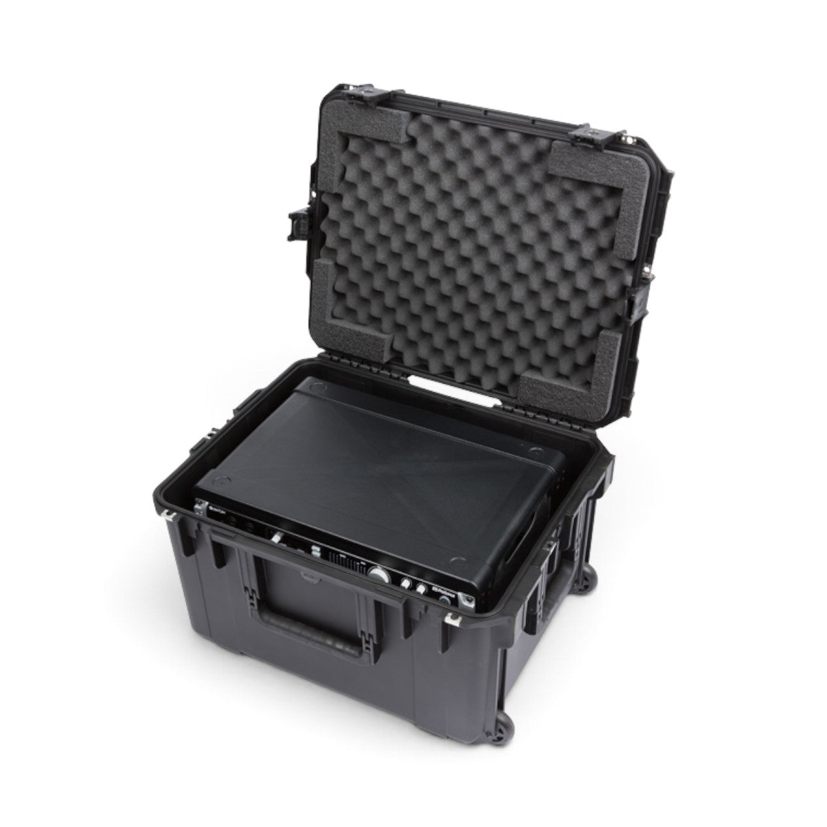 SKB Cases 4U iSeries injection molded fly rack with removable rack frame and protective egg-crate foam interior