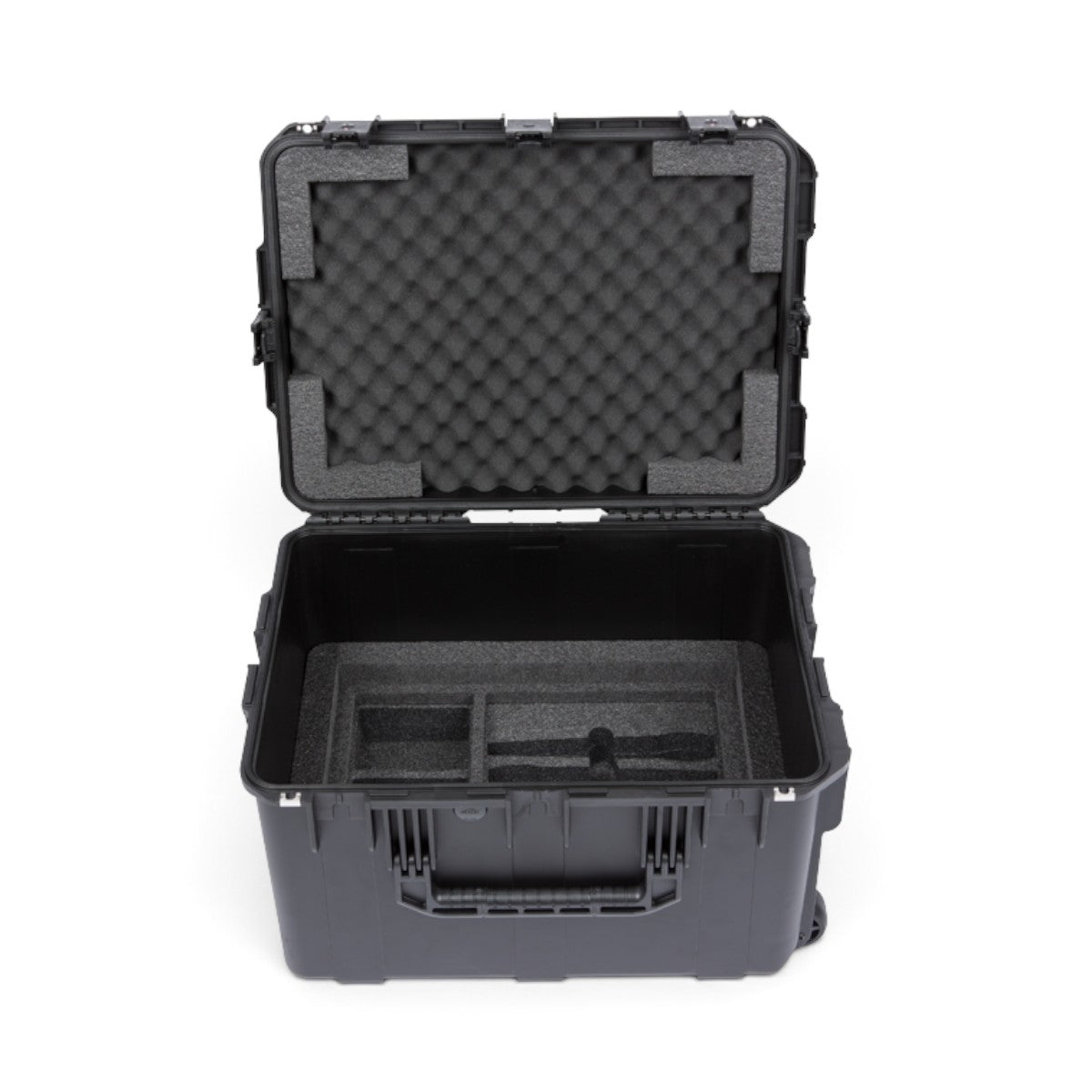 SKB Cases 4U iSeries injection molded wireless microphone fly rack with foam interior and waterproof black shell