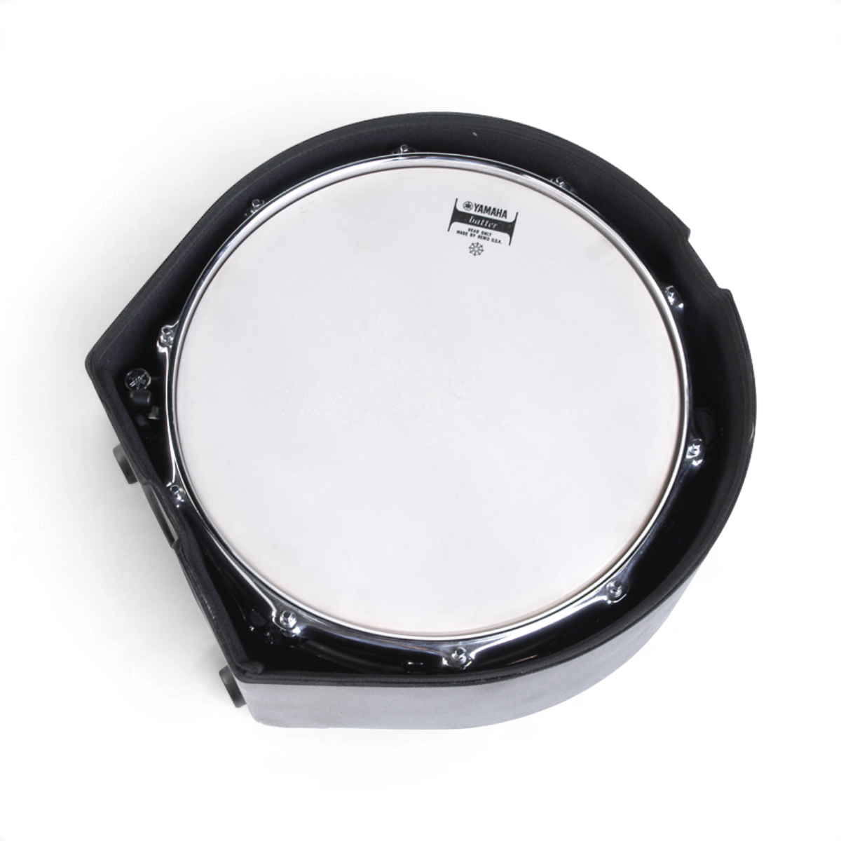 SKB Cases 4x14 snare drum case with a durable black roto-molded D-shaped design and padded interior