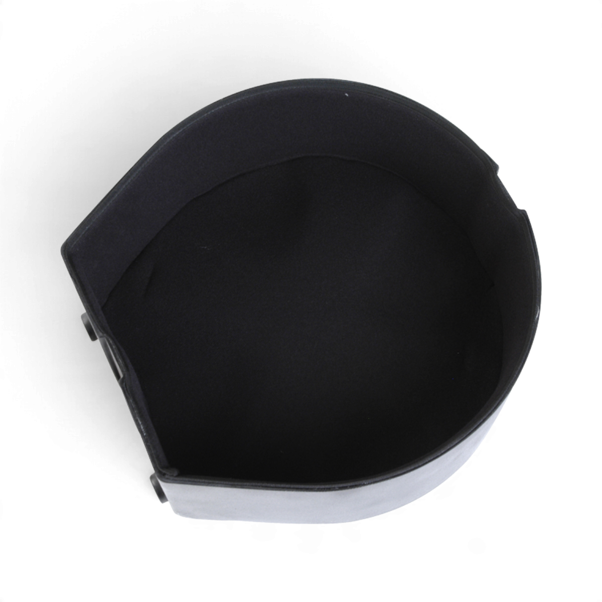 SKB Cases 4x14 snare drum case with black roto-molded D-shaped shell and padded interior for secure transport