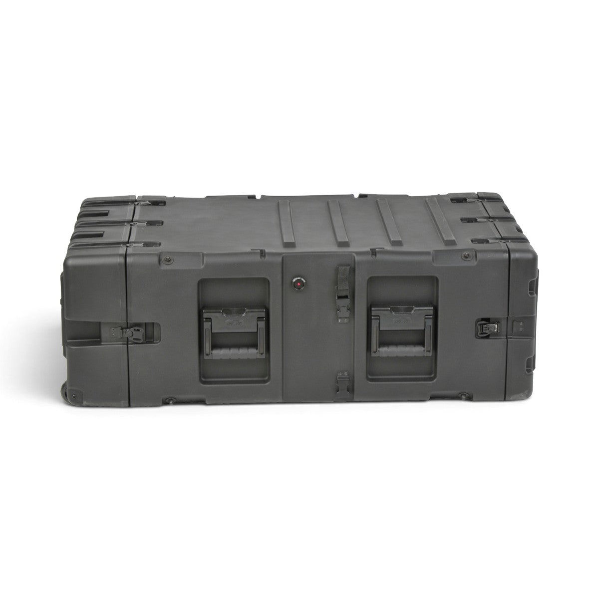 SKB Cases 5U 30-inch deep black shock rack transport case with recessed handles and rugged roto-molded shell