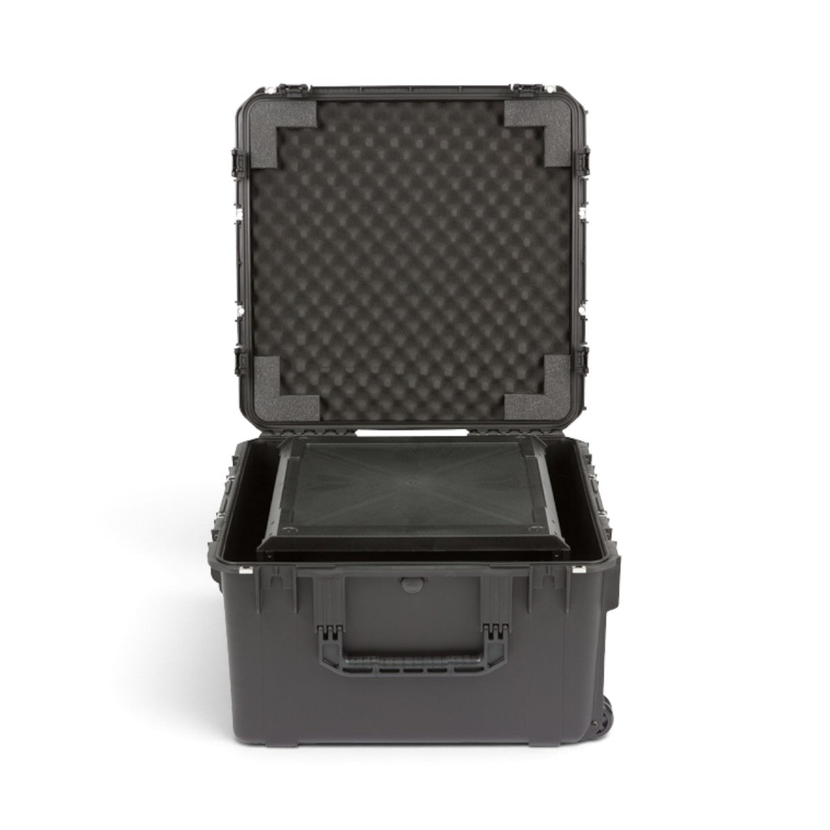SKB Cases 6U iSeries injection molded waterproof fly rack with internal foam padding and protective lid
