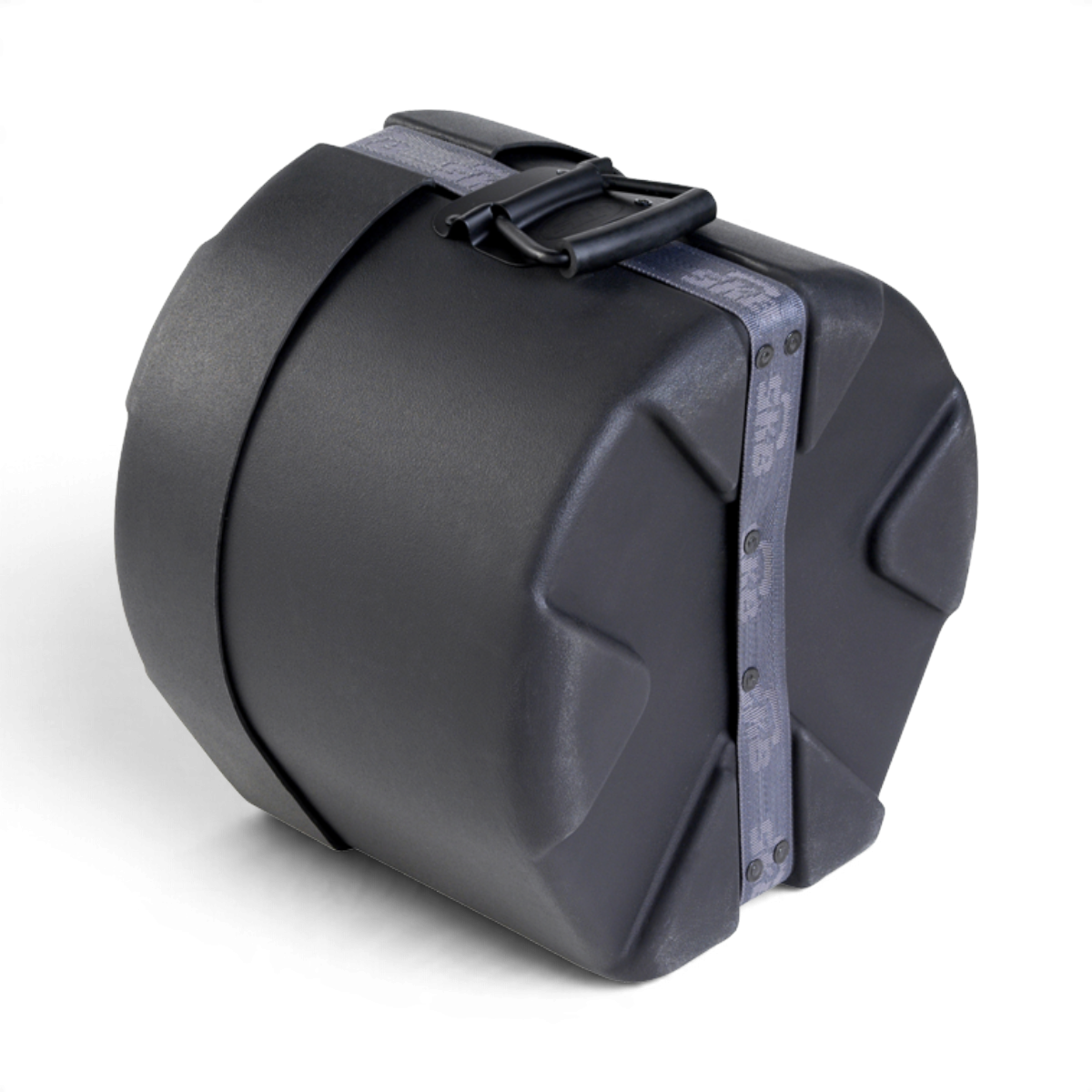 SKB Cases 8 x 10 roto-molded black drum tom case with Roto-X pattern, sure grip handle, and padded interior.