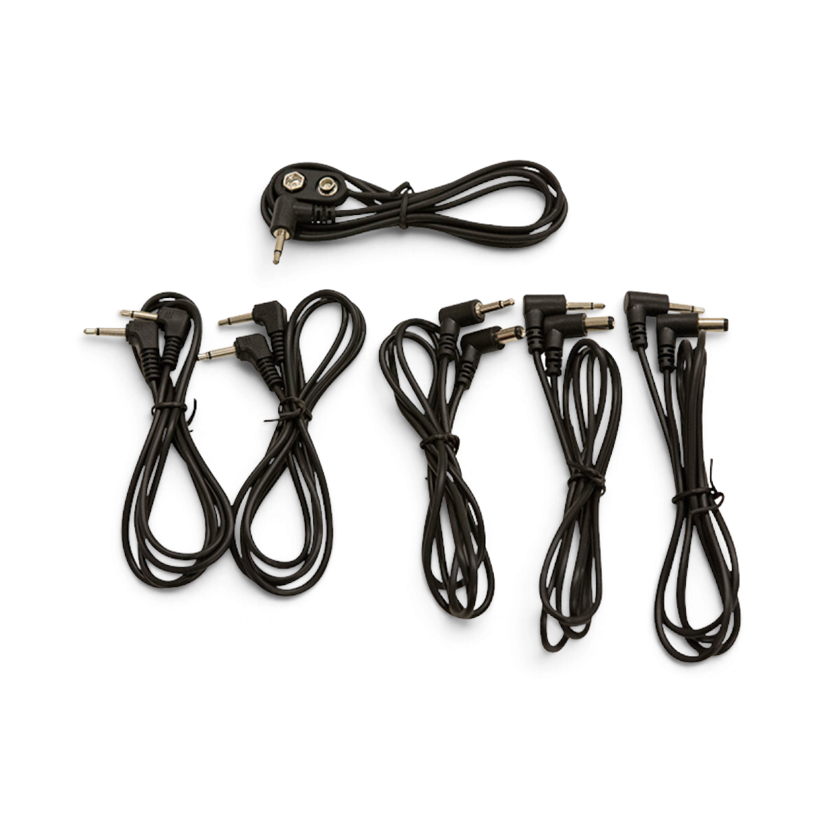 SKB Cases 9V pedalboard adapter cable kit with various connector types for 1SKB-PS-8 power supply systems.