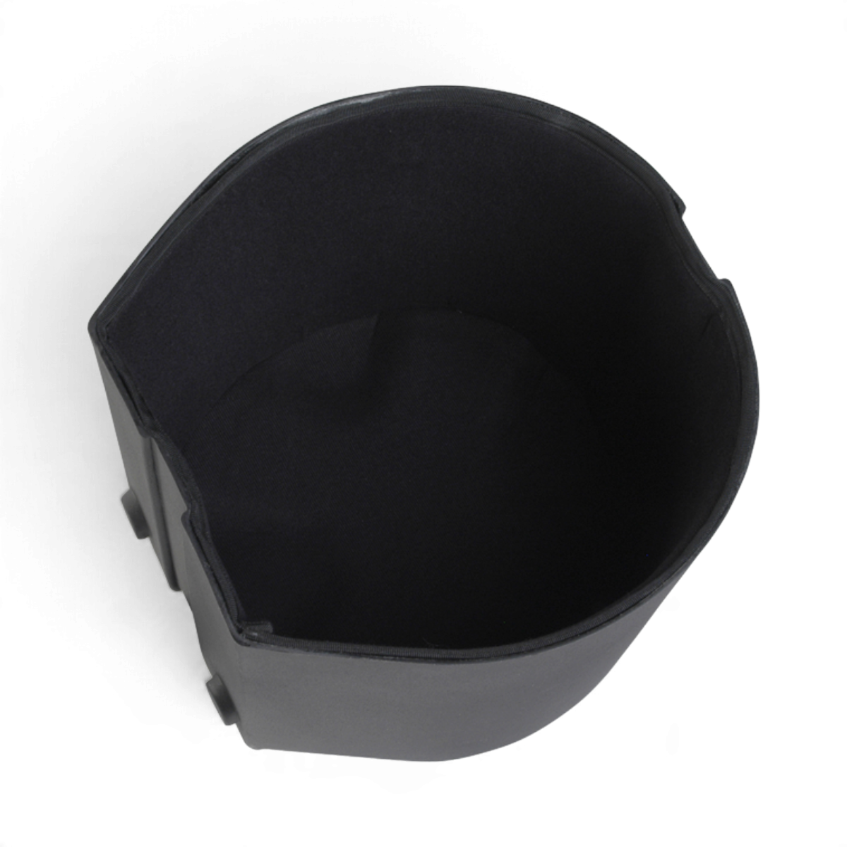 SKB Cases 9x10 tom drum case in black with a roto-molded D-shaped design and padded interior for protection.
