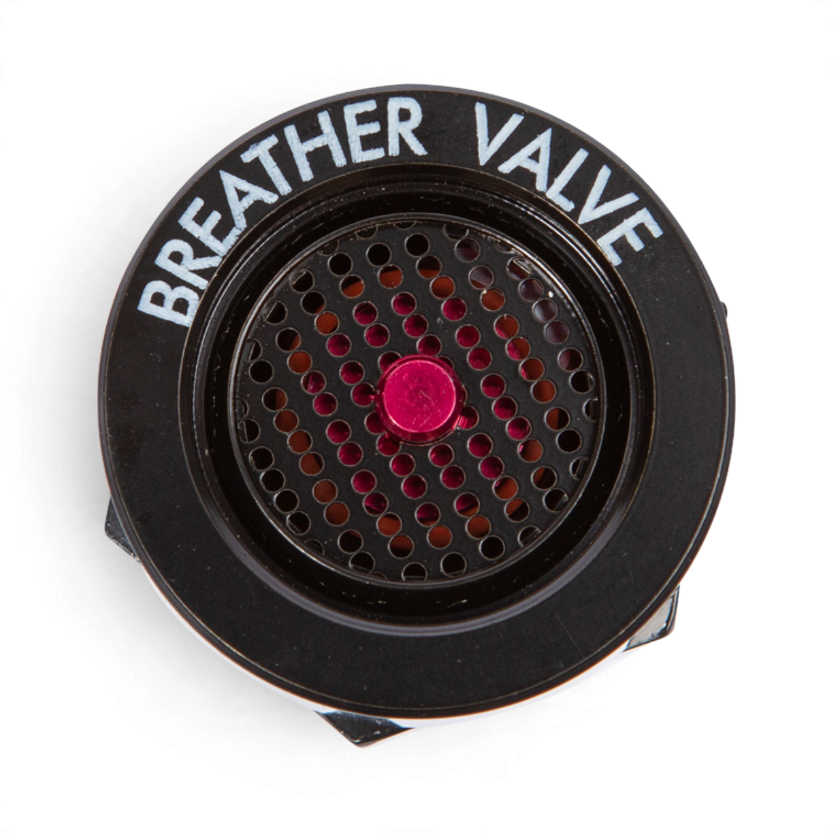 SKB Cases automatic pressure release breather valve with a black circular housing and a central red pin