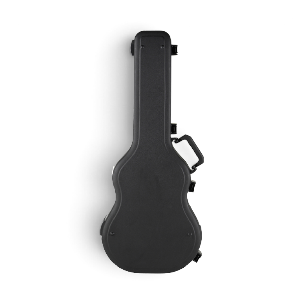SKB Cases black arch top guitar case for thin-body acoustic-electric and classical guitars with TSA locking latches