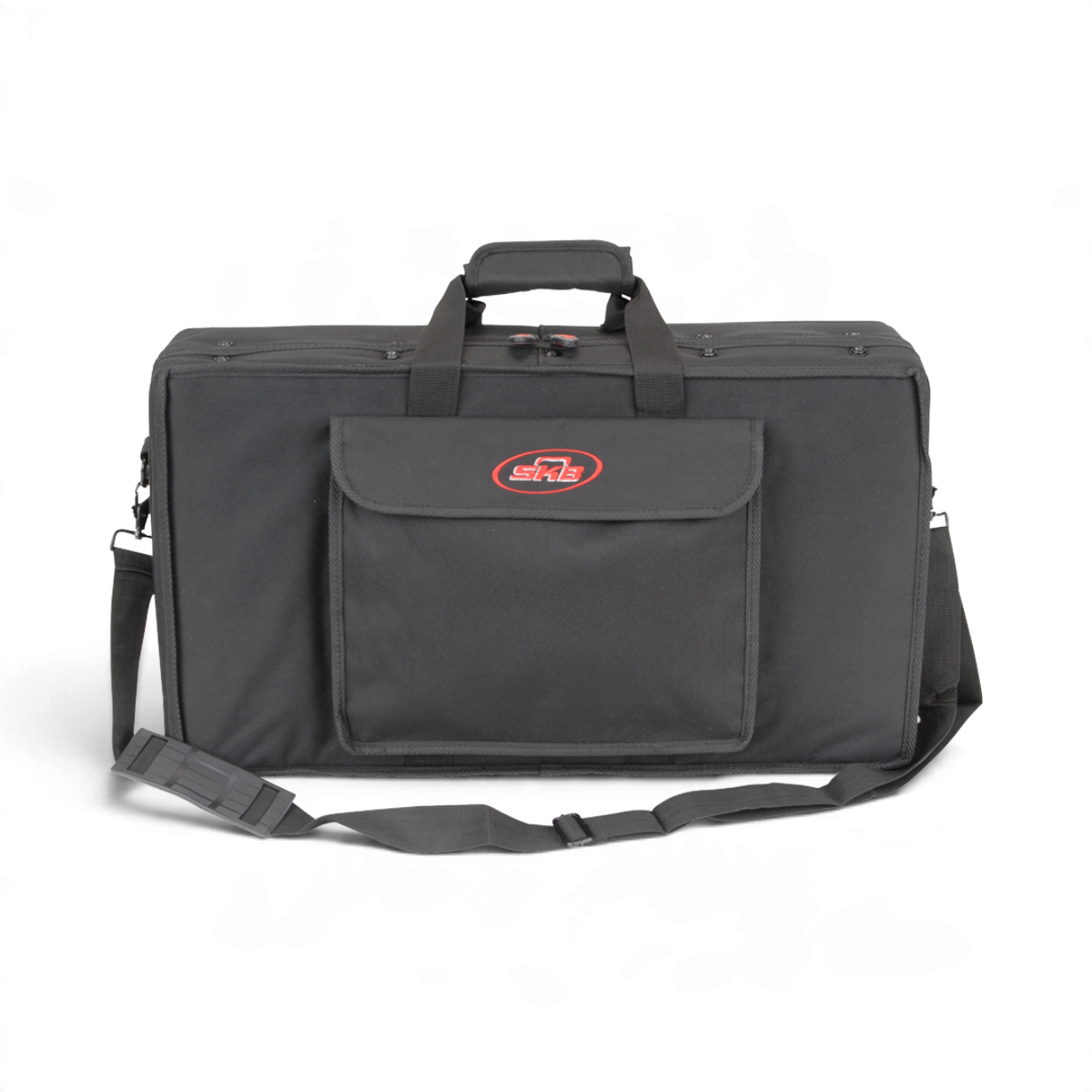 SKB Cases black canvas soft controller bag with front pocket, shoulder strap, and padded handle for music gear