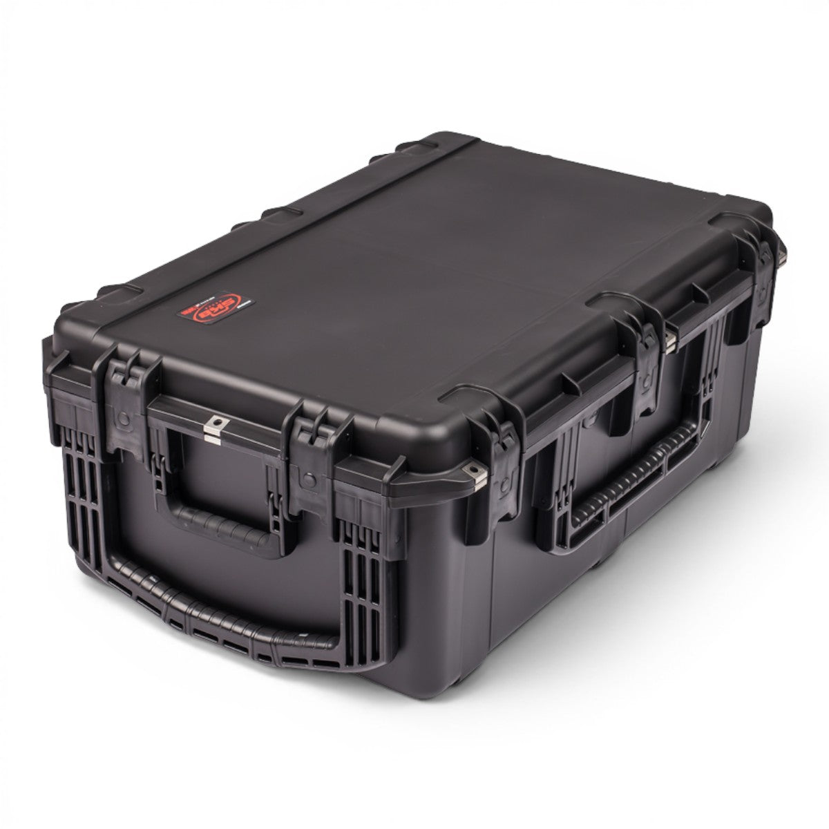 SKB Cases iSeries 3019-12 black injection molded crossbow case with trigger latches and rubber over-molded handles.