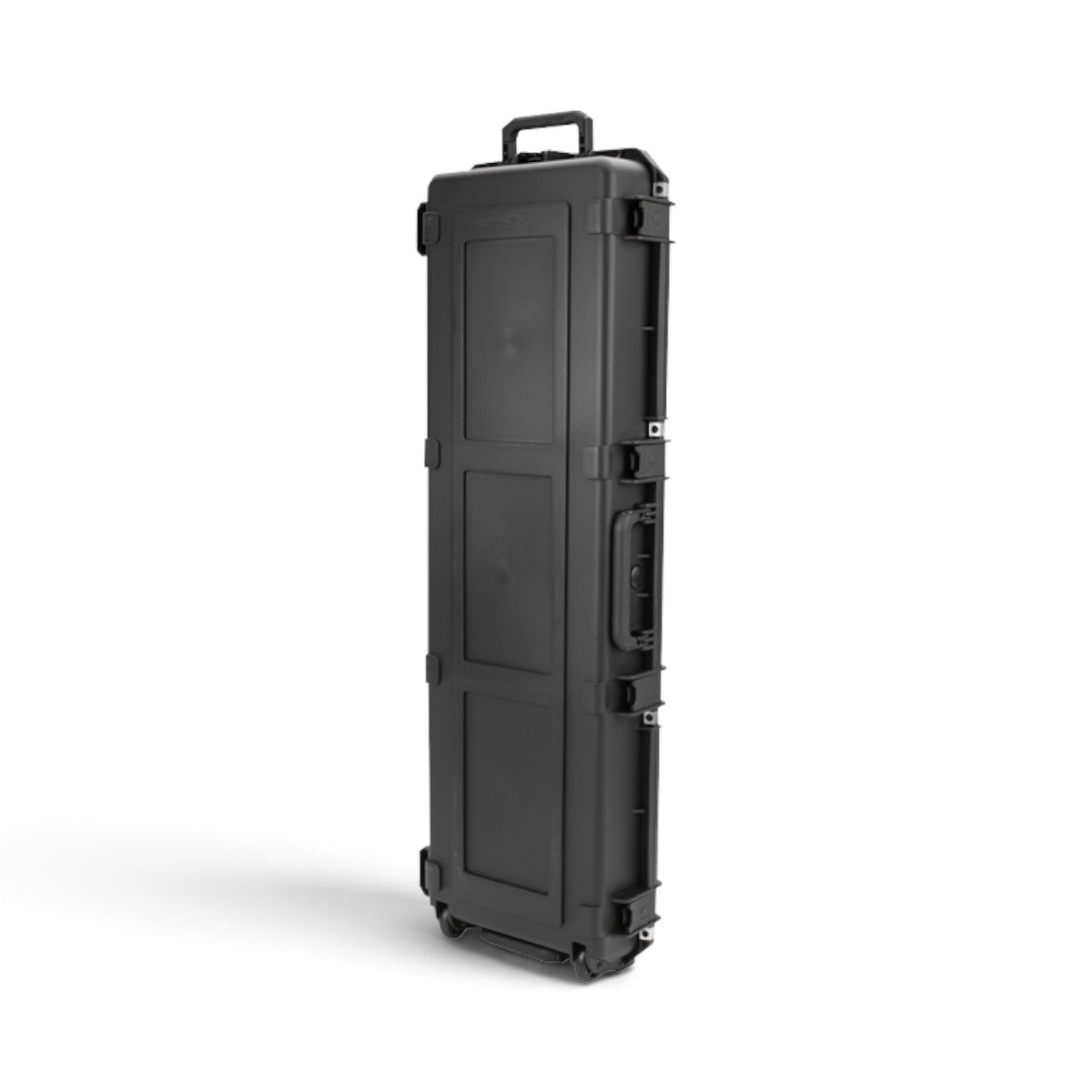 SKB Cases black injection molded iSeries hard case for machine gun transport with wheels and secure latches