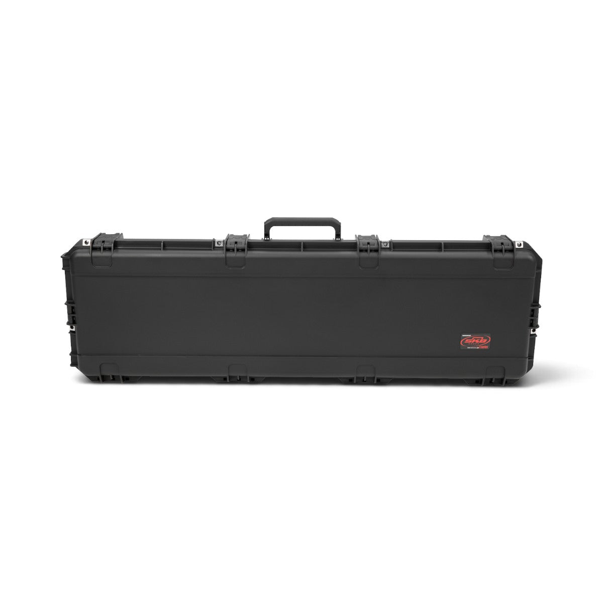 SKB Cases black injection molded iSeries hard case for machine gun transport with secure latches and carry handle