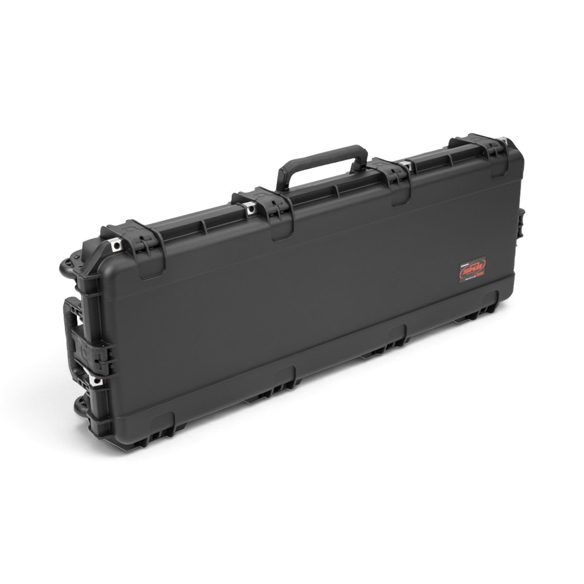 SKB Cases black injection molded iSeries M16 rifle case with secure latches and durable handle