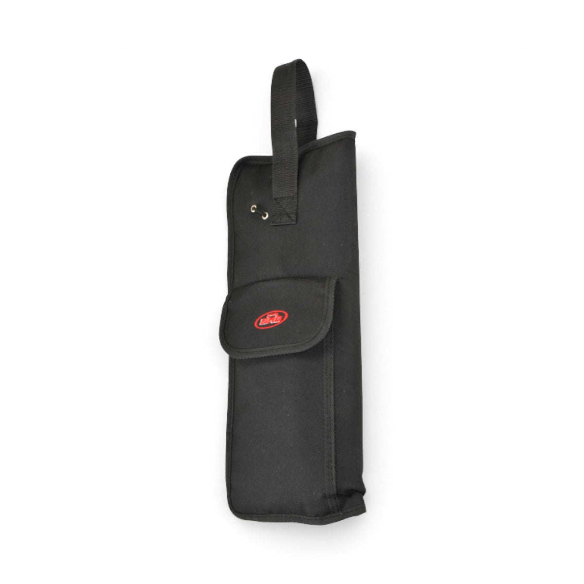 SKB Cases black nylon drum stick bag with external accessory pouch and mounting straps for floor tom