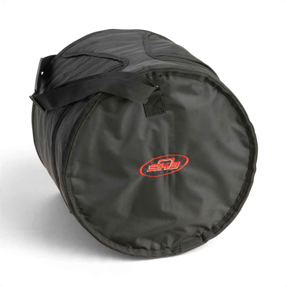 SKB Cases 10 x 12 tom drum gig bag in black ballistic nylon with heavy duty zippers and ergonomic carry handle.