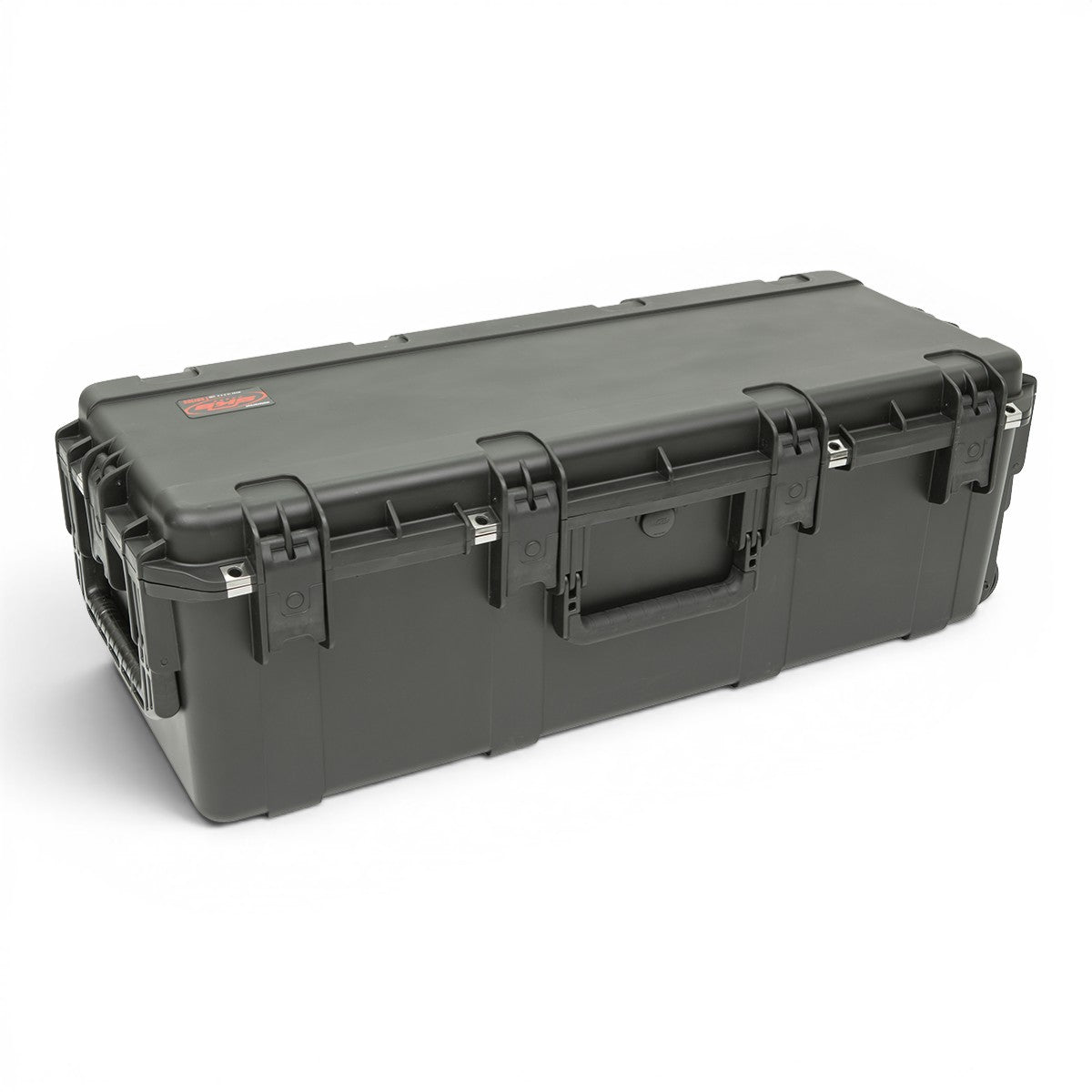 SKB Cases iSeries black waterproof crossbow case with Trigger Latch system and rubber grip handle for Ravin models.