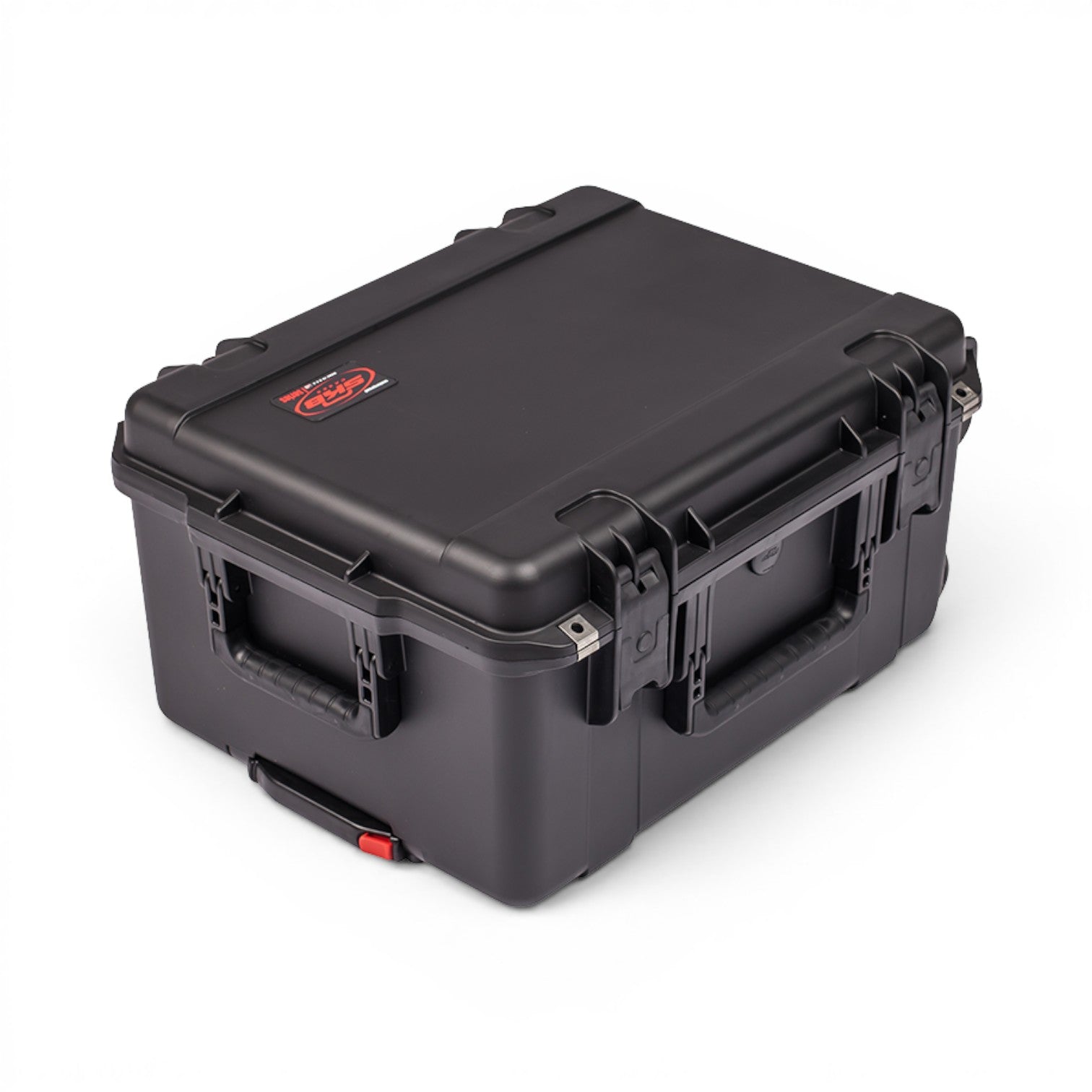 SKB Cases iSeries 2015-10 black waterproof injection molded equipment case with heavy-duty latches and handle.