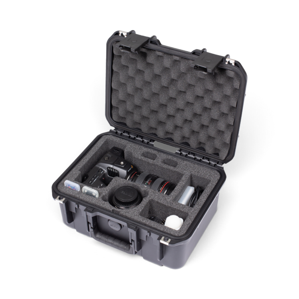 SKB Cases iSeries waterproof hard case with custom foam interior for Blackmagic Design Pocket Cinema Camera 6K Pro