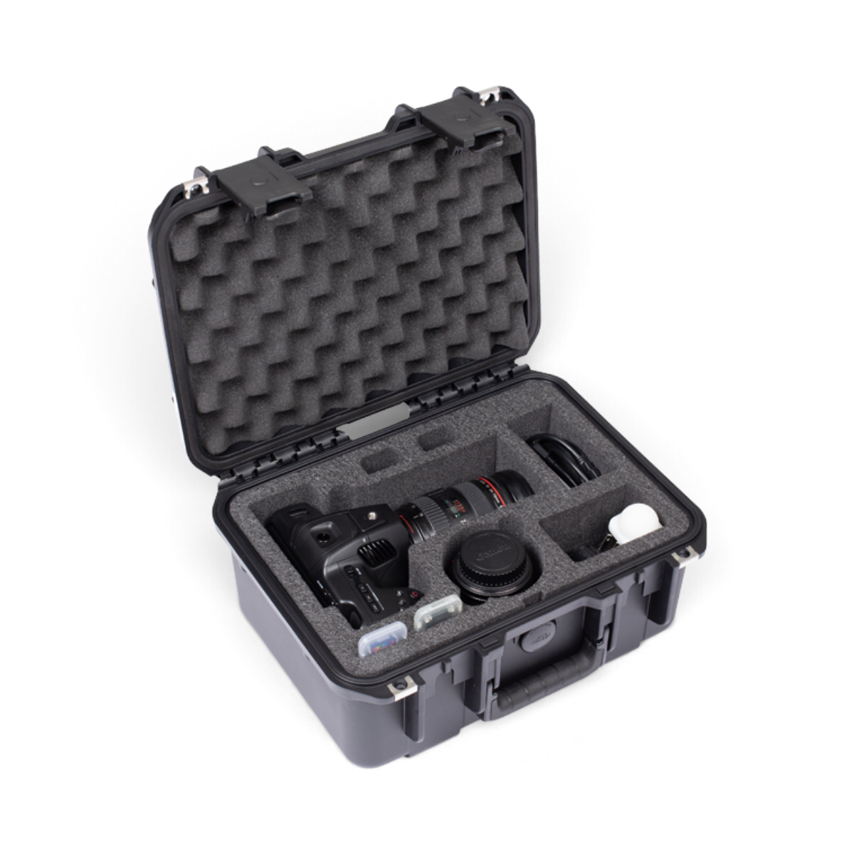 SKB Cases iSeries waterproof hard case with custom foam interior for Blackmagic Design Pocket Cinema Camera 6K Pro