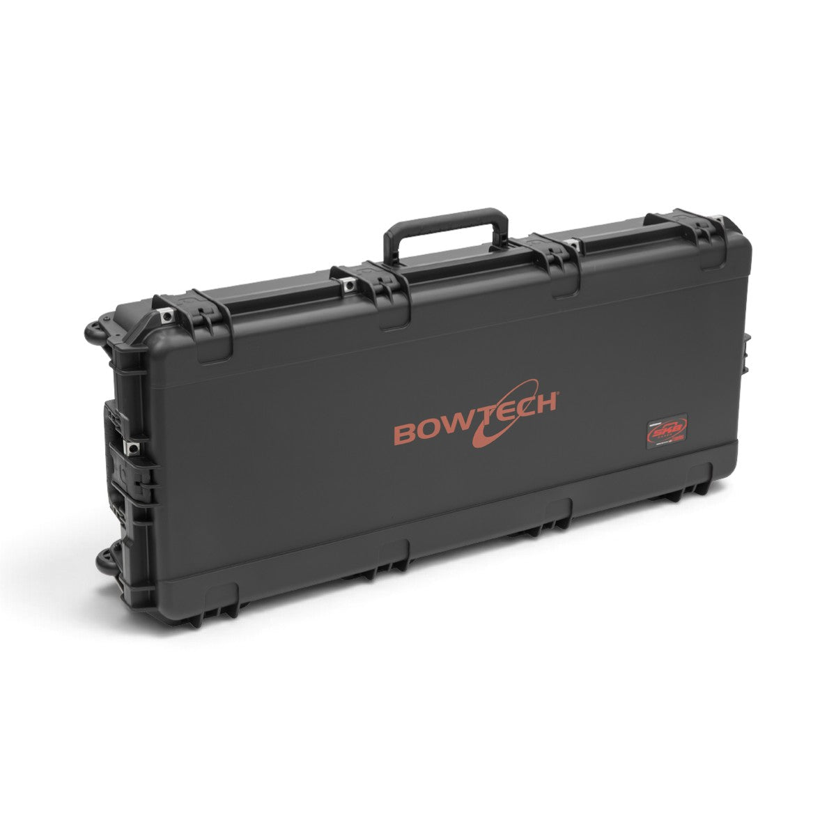 SKB Cases iSeries Bowtech REV2 waterproof bow case in black with durable polypropylene shell and secure latches.