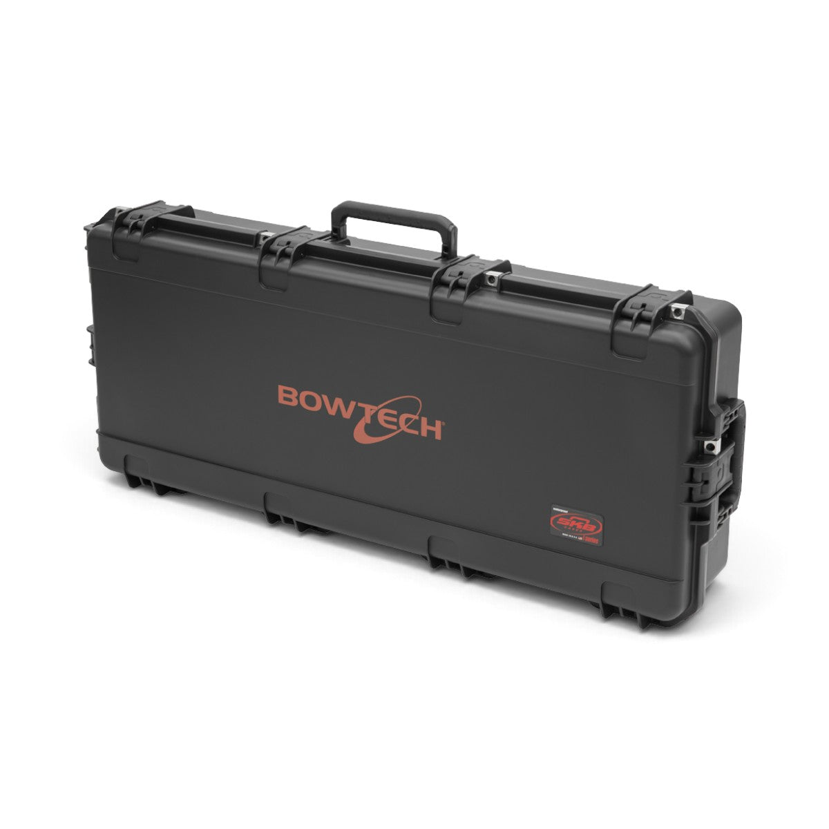 SKB Cases iSeries Bowtech REV2 waterproof bow case in black with red branding and heavy-duty latch system