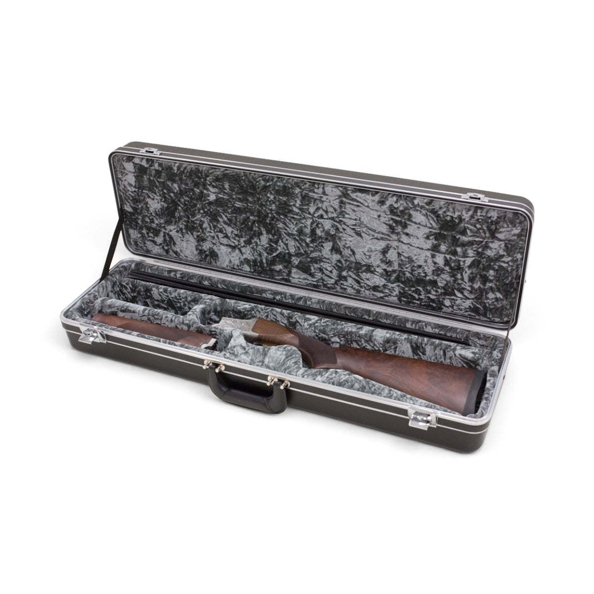 SKB Cases Standard Breakdown Shotgun Case 3209B with black HDPE shell and plush-lined interior for 30-inch barrels.