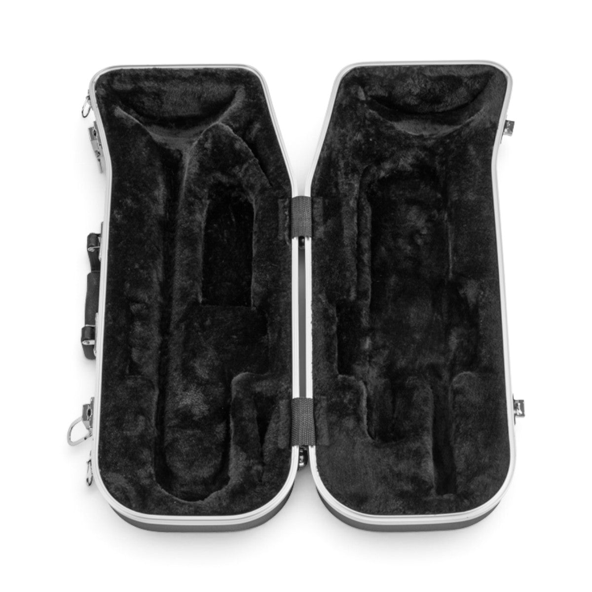SKB Cases contoured trumpet case with black plush EPS foam interior and storage for two mouthpieces.