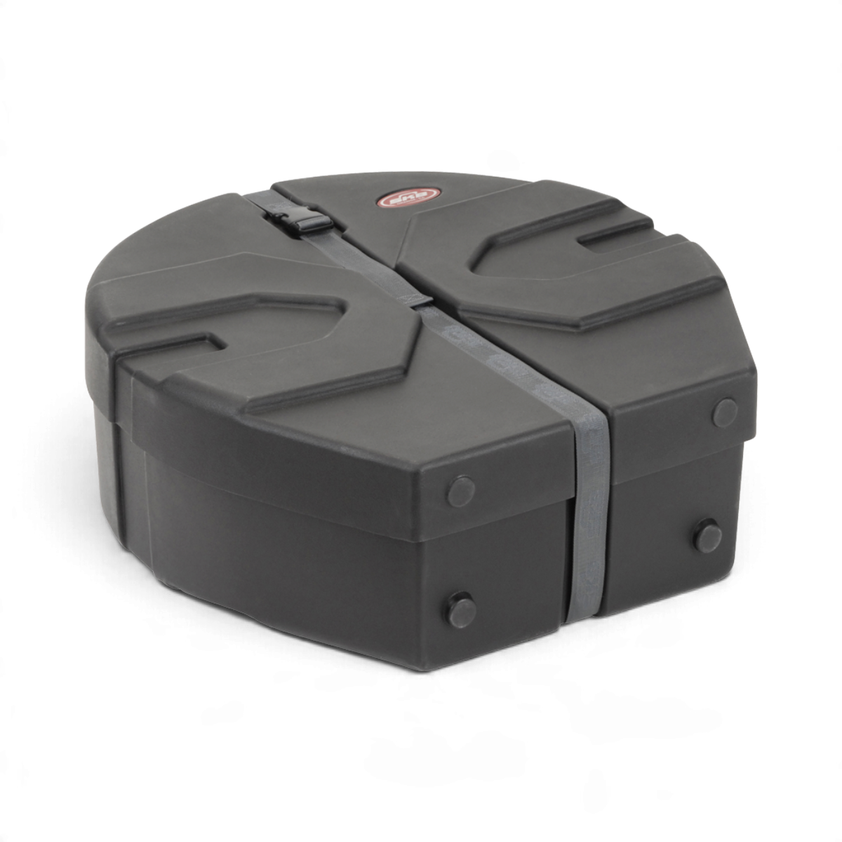 SKB Cases Cymbal Safe in black, a durable roto-molded D-shaped case with Roto-X pattern for secure cymbal transport.