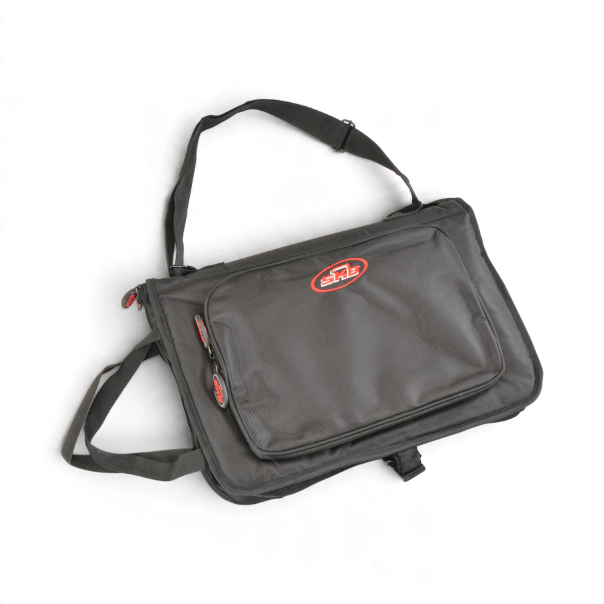 SKB Cases Deluxe Stick Gig Bag in black 600 Denier nylon with multiple storage pockets and adjustable shoulder strap.