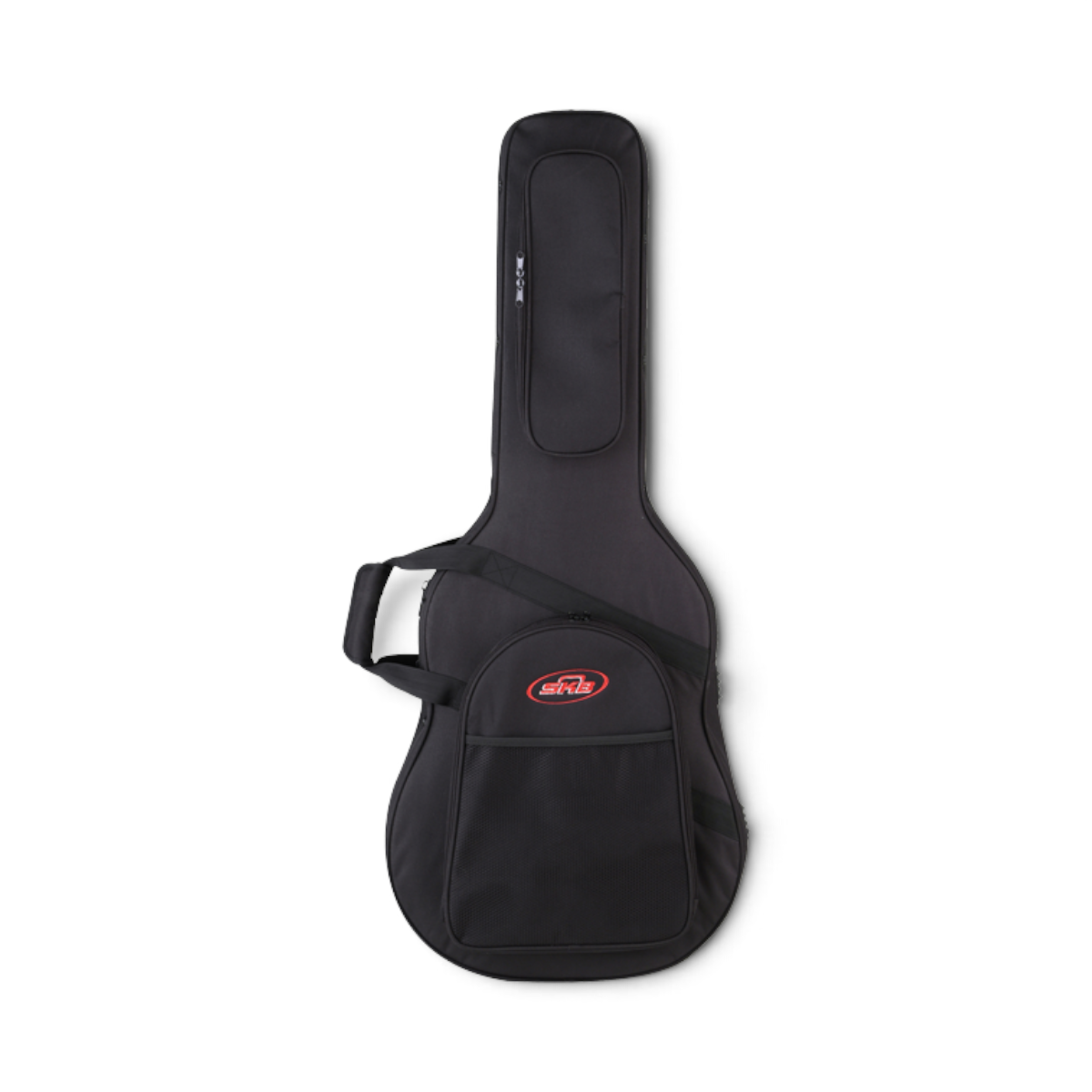SKB Cases acoustic dreadnought guitar soft case in black ballistic nylon with zippered storage pouches