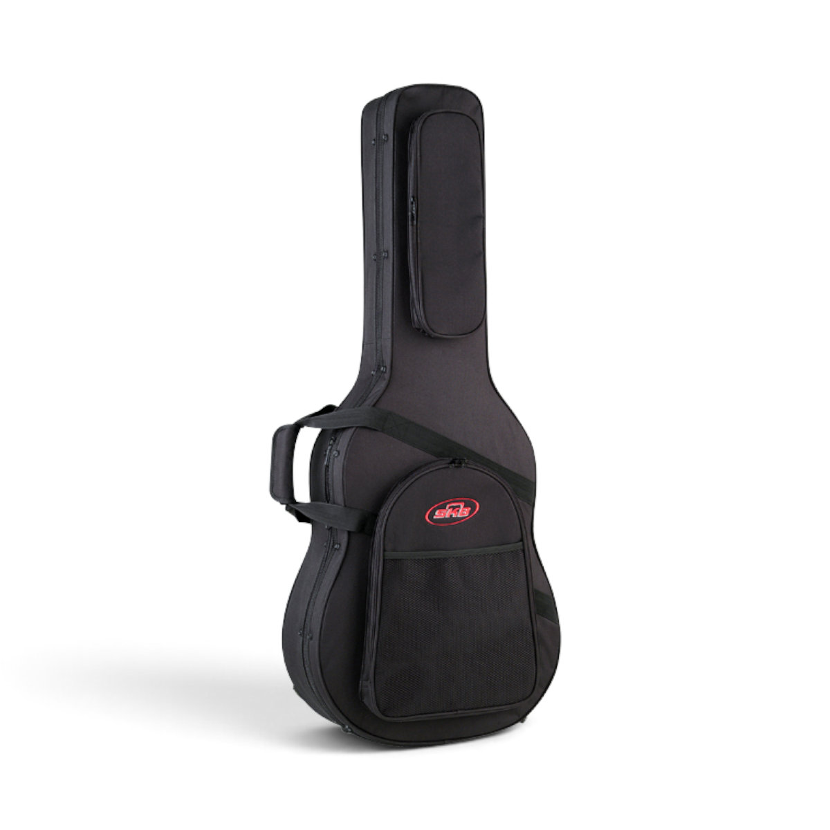 SKB Cases dreadnought acoustic guitar soft case in black ballistic nylon with zippered accessory pockets