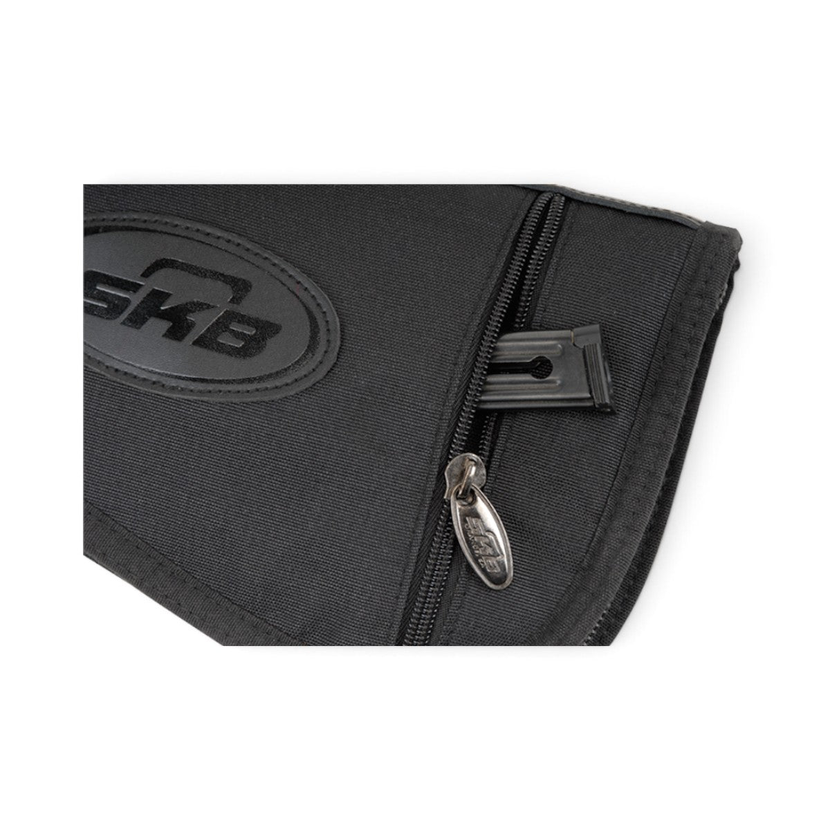SKB Cases Dry-Tek 9-inch black handgun bag with zippered accessory pocket and branded metal zipper pull