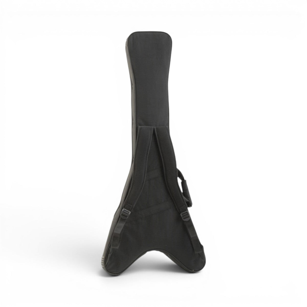 SKB Cases Flying V guitar soft case in black ballistic nylon with backpack straps and rigid foam interior protection