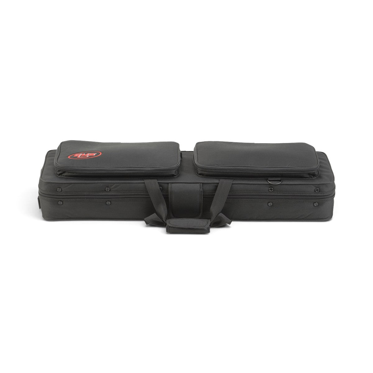SKB Cases Hybrid Breakdown Shotgun Case 3409 in black ballistic nylon with two external pouches and carry handles.