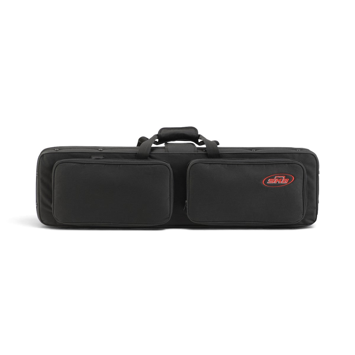 SKB Cases Hybrid Breakdown Shotgun Case 3409 in black ballistic nylon with two external pouches and carry handles.