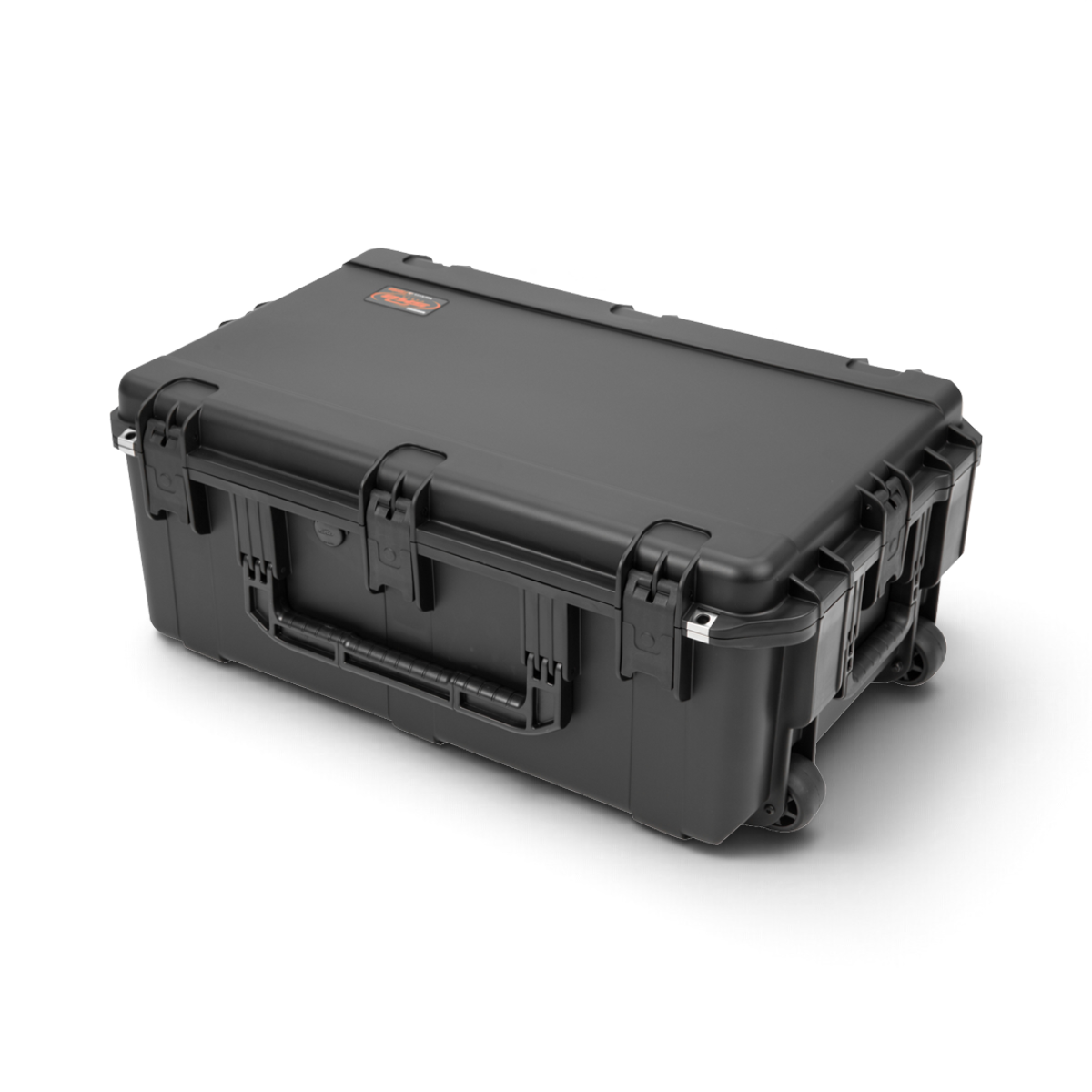 SKB Cases iSeries 12-pack M9 pistol case in black, featuring a durable, watertight, injection-molded hard shell.