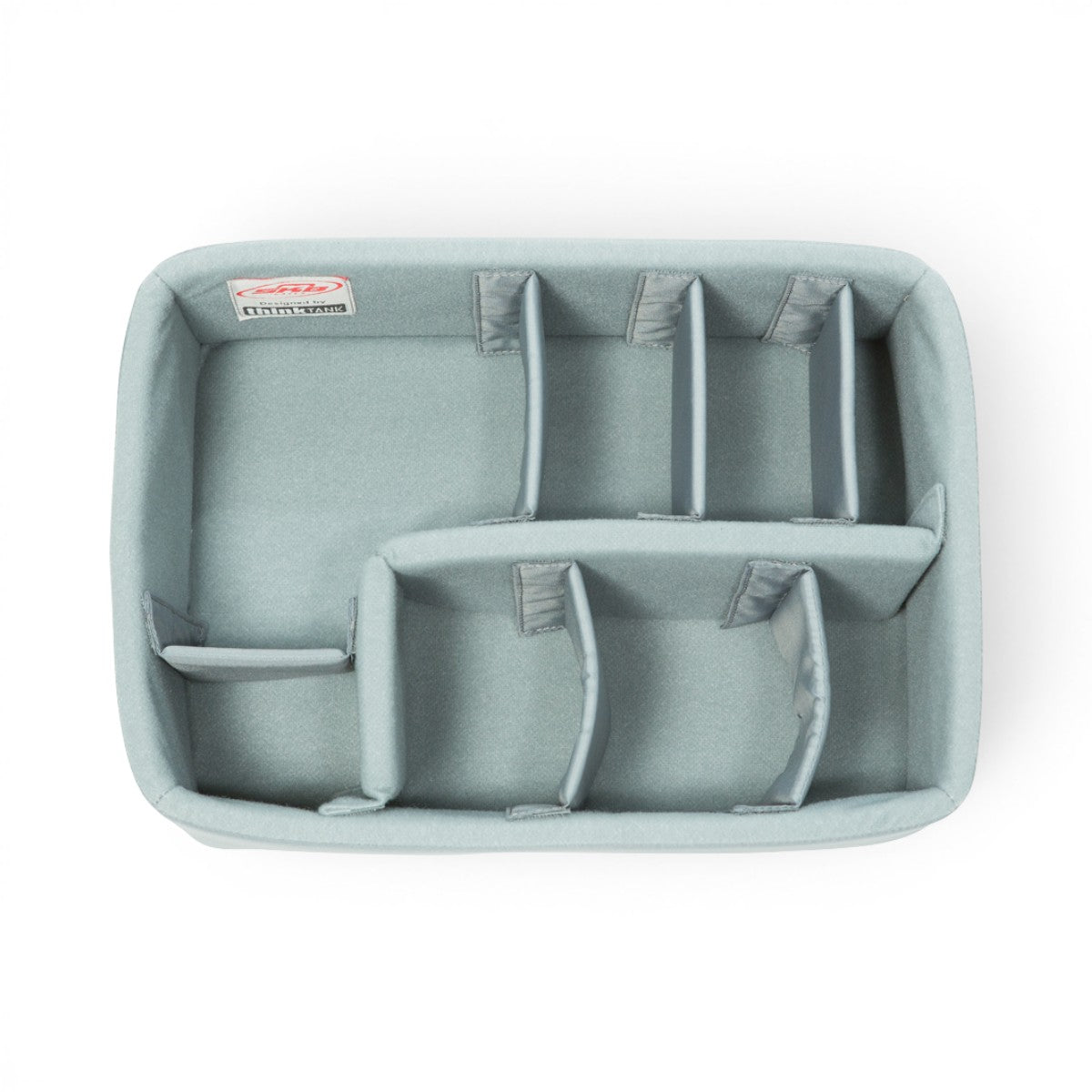 SKB Cases iSeries 1309-6 Think Tank divider set with grey Nylex-wrapped foam inserts for custom camera gear storage.