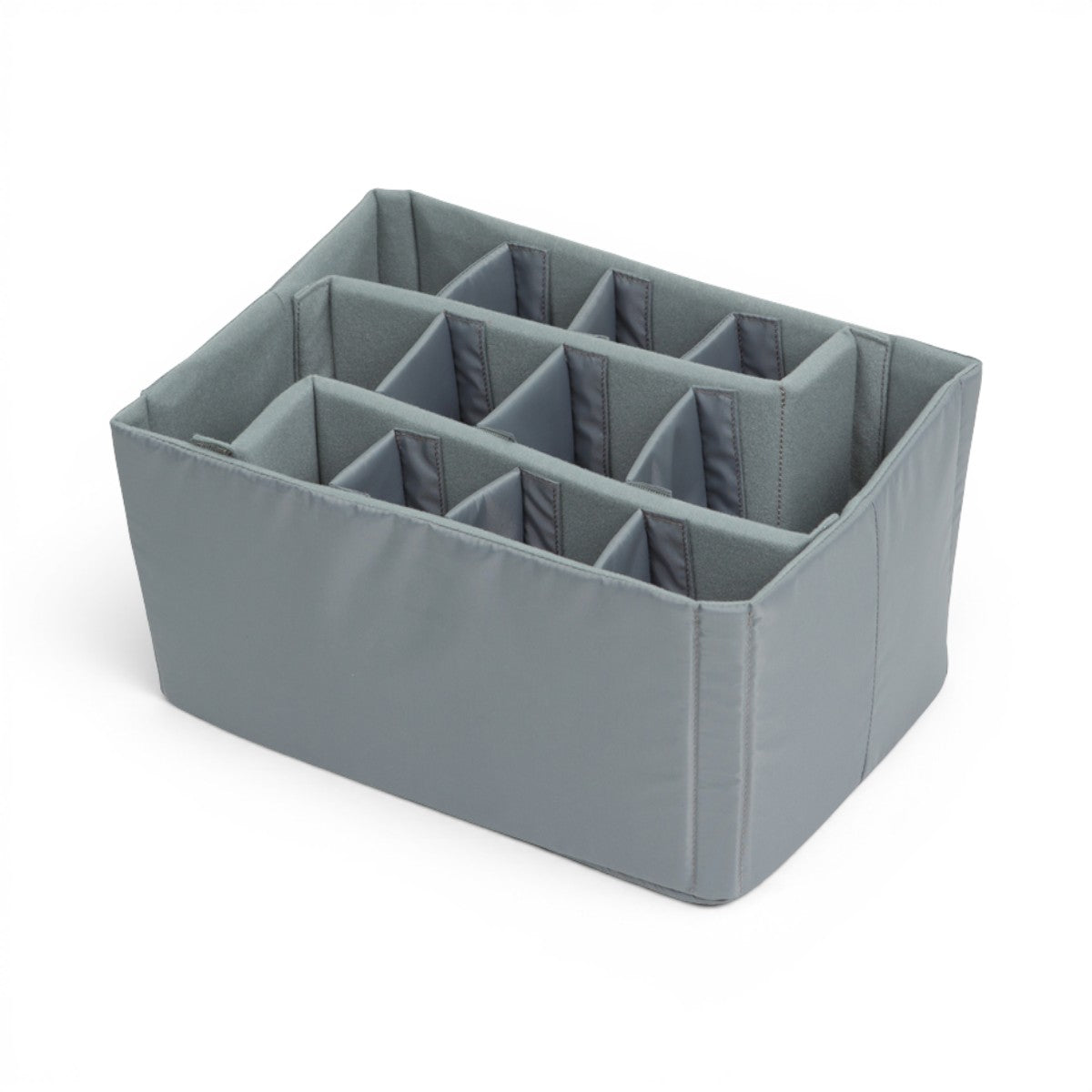 SKB Cases iSeries 1510-9 Think Tank divider set with grey Nylex-wrapped foam inserts for custom gear organization.