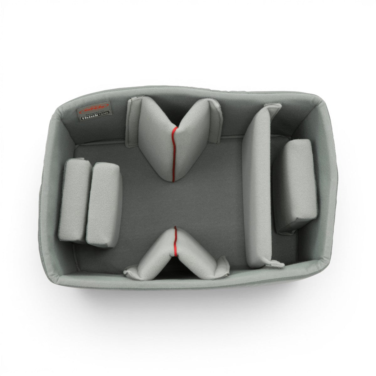 SKB Cases iSeries 1610-10 Think Tank divider set with grey Nylex-wrapped foam inserts and adjustable hinged dividers.