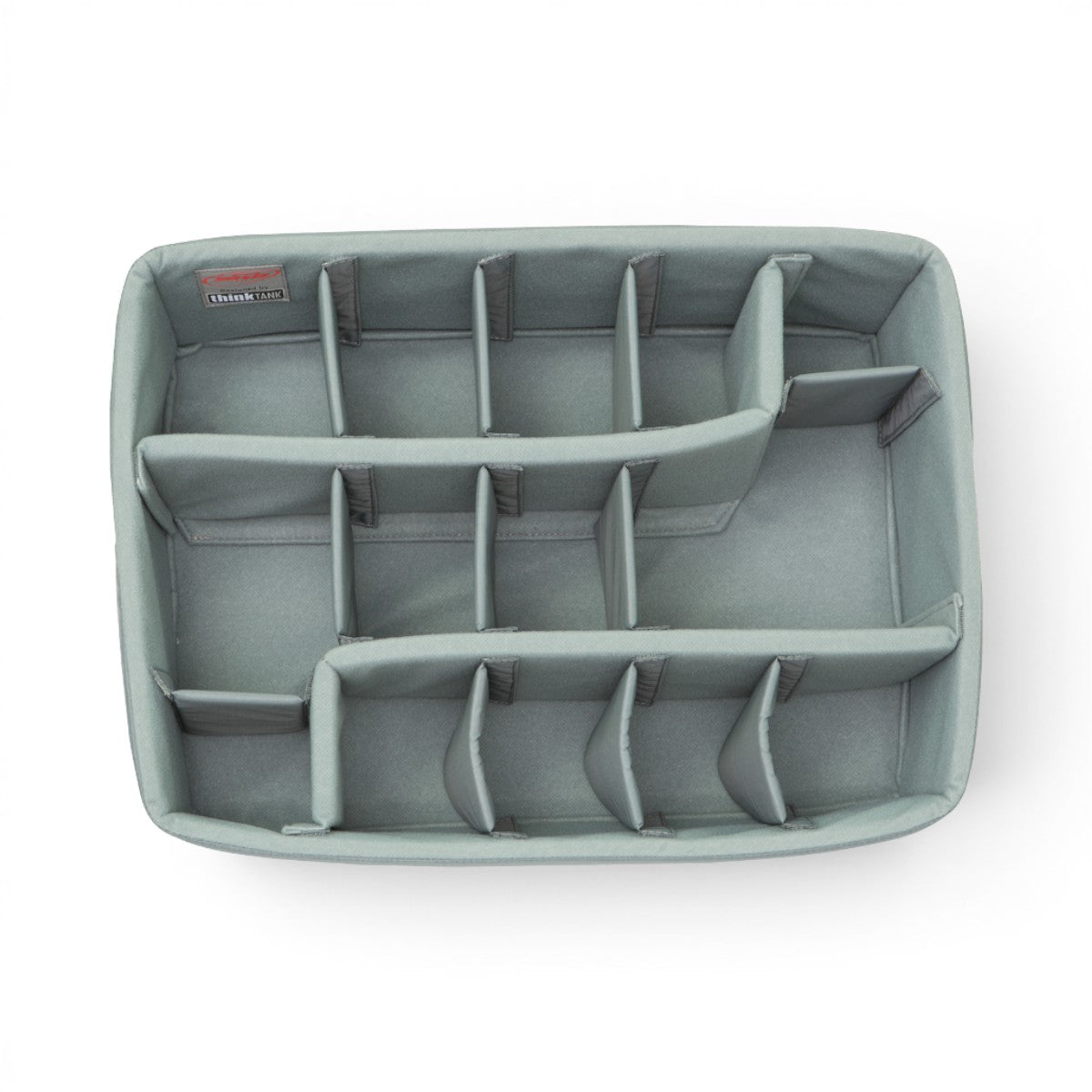 SKB Cases iSeries 1813-7 divider set with grey Nylex-wrapped foam inserts and adjustable hook-and-loop dividers.