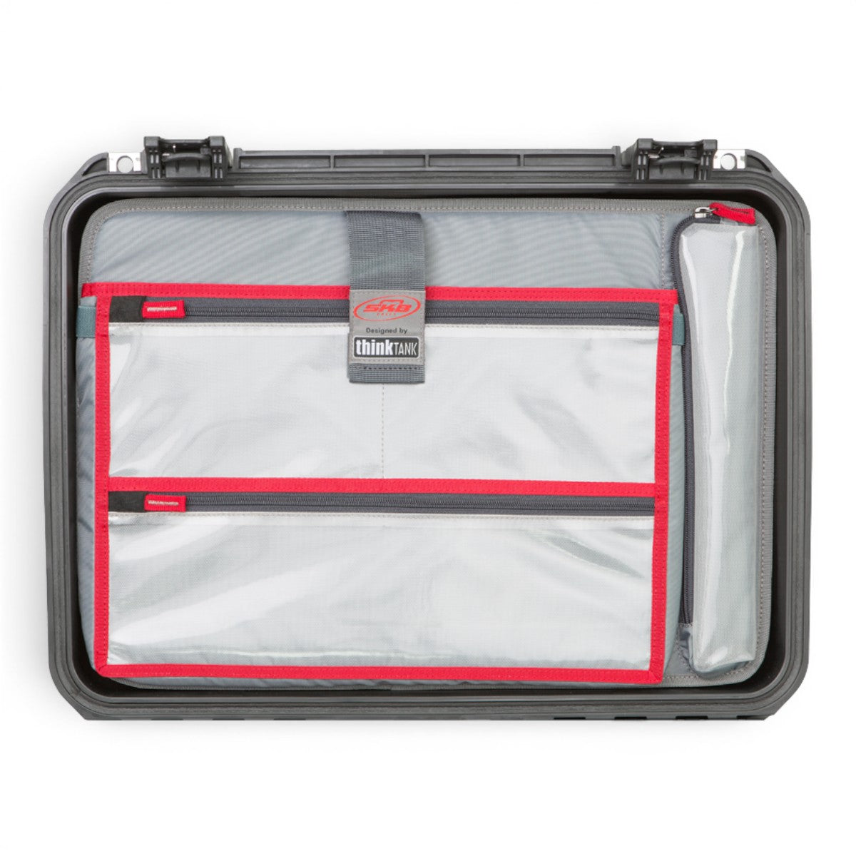 SKB Cases iSeries 1813 lid organizer with clear zippered mesh pockets and tablet sleeve for secure gear storage