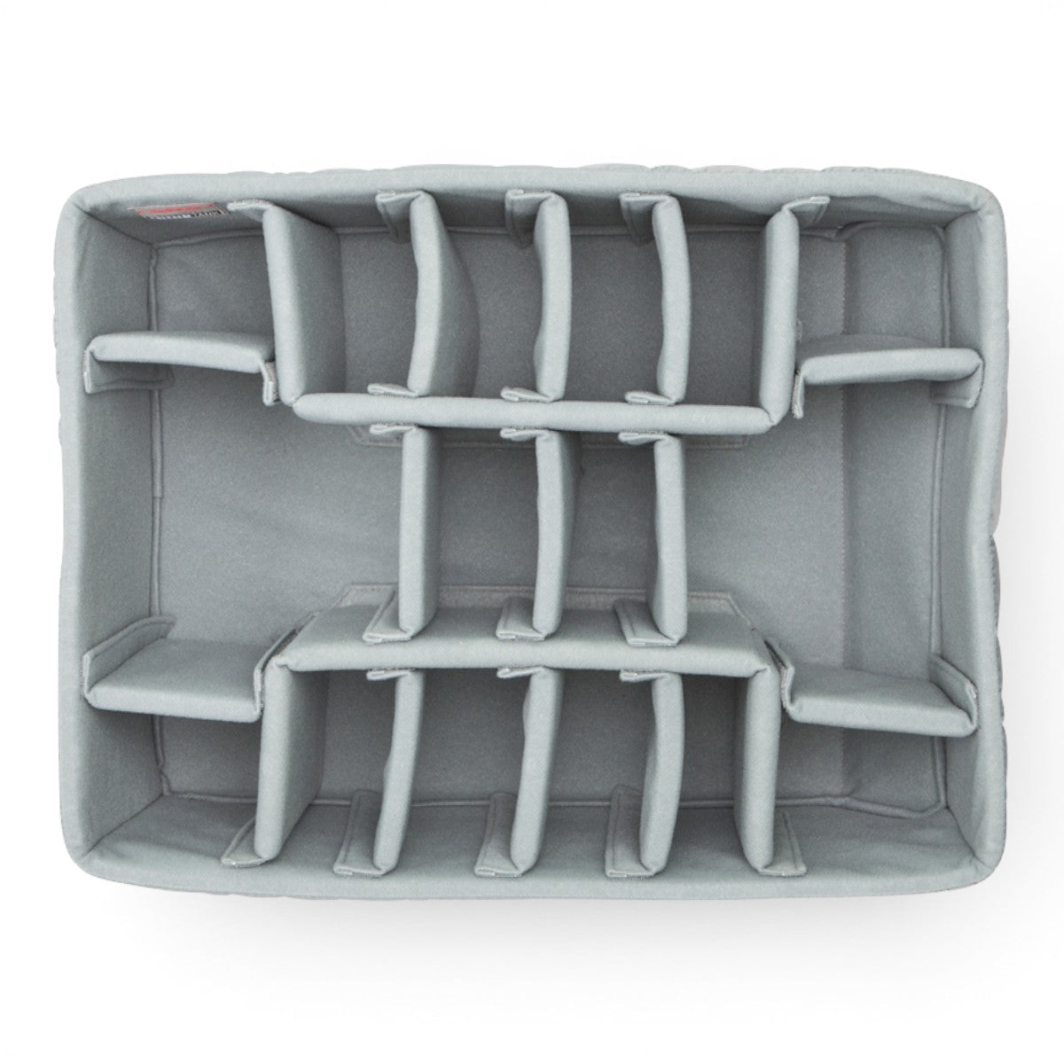 SKB Cases iSeries 2015-10 divider set with grey Nylex-wrapped foam inserts for custom camera gear organization.